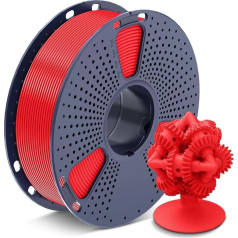 SUNLU ASA gija 1,75 mm, atspari UV spinduliams, atspari karščiui ir tvirta, idealiai tinka mechaninėms funkcinėms dalims spausdinti lauke, 0,9 kg ritė, ASA raudona