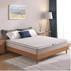Avenco Topper 180x200cm, 7.5cm, Matratzentopper，Schaumstoffmatratzenauflage mit Gel-Memory-Schaum und Bambusfaser-Beimischung, CertiPUR-US zertifiziert