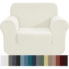 CHUN YI Žakardo sofos dangteliai 1 dalies poliesterio spandekso audinio ruožas Slipcovers (kėdė, dramblio kaulo)