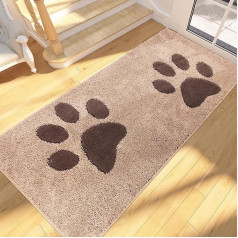 FCSDETAIL Dirt Trapper Mat Indoor 80 x 178 cm, skalbiamas kilimėlis prie įėjimo, absorbuojantis kilimėlis šunims, kilimėlis virtuvei, prieškambariui, įėjimui, naminiams gyvūnams