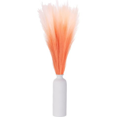 sourcing map 6 Stück künstliches Pampasgras, 45,7 cm, flauschiges Pampasgras Dekor, Blumenarrangement für Zuhause, Hochzeitsdekorationen, orangefarbener Farbverlauf