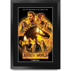HWC Trading FR A3 Jurassic World 3 Dominion Chris Pratt Dovanos Spausdintas Plakatas Pasirašyta Autografas Nuotrauka gerbėjams iš Kino Memorabilia - A3 Įrėminti