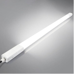TONFFI LED drėgnų patalpų šviestuvas 115 cm 36 W 4100 LM LED vamzdžio lempa, 4000 K neutralios baltos spalvos vamzdžio lempa su serijos jungtimi, IP65 vandeniui atsparus dirbtuvių šviestuvas drėgnoms patalpoms, garažui, rūsiui, sandėliui, hobi
