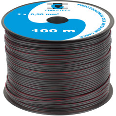 CCA garsiakalbio kabelis 0,50 mm, juodas