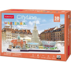 Dėlionė 3d cityline Varšuva