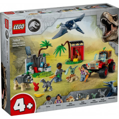Lego Juros periodo pasaulio plytos 76963 dinozaurų jauniklių gelbėjimo centras