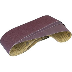 Pakuotė 10 1220 x 150 mm šlifavimo juostų GXK51-P nuo 60 iki 800 grūdėtumo Medienos, minkšto metalo šlifavimo aliuminio oksido poliravimo juosta (60)