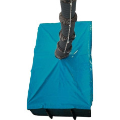 müba 11090 Tentas su skyle šiukšlių vamzdžiams 4,7x2,8 m iš PVC, mėlynas, 4,7 x 2,8 m