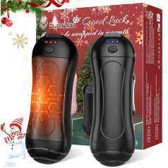 Rankų šildytuvas elektrinis daugkartinio naudojimo 2 pakuotės, FANDLISS 6000 mAh USB kišeninis šildytuvas įkraunamas rankų šildytuvas Magnetinio dizaino nešiojamas rankų šildytuvas Kalėdoms, lauke, stovyklavimui ir kt.