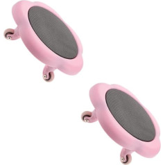 OHPHCALL Pilvo raumenų trenerio treniruotės Slider Disc pilvo sklandytuvo ritininė lenta Pilvo fitneso lenta Kalistenikos prietaisai namų pratyboms Folijos diskai Pilvo treniruočių lenta Plastikinė rožinė