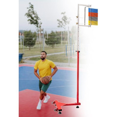 pealiritansemen Sportas Vertikalusis iššūkis su reguliuojamu aukščiu, grindų stovintis šuolio testeris, tinklinio treniruočių pagalba, aukštas šuolis nuo 1,4 iki 3 m, virvės traukimas iš naujo