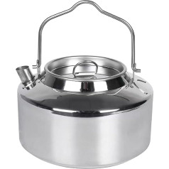 ZLWENA 1,2 l kempingo nerūdijančio plieno arbatos virdulys Lauko žygiai piknikas puodelis kavai Nešiojamas kempingui Bushcraft ir kelionėms
