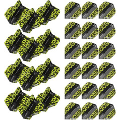 WINMAU Prism Delta Michael Van Gerwen MvG Black Extra Thick Dart Flights - 10 komplektų pakuotėje (iš viso 30 skrydžių)