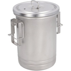 ZJchao Camping Saucepan 304 nerūdijančio plieno Bushcraft Gear Hanging Campfire Cooking Equipment Portable Camp Teapot with Lid for Outdoor Camping Cookware Set with Buckle