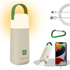 HALOSTORMS LED stovyklavimo žibintas, 430LM iki 350 valandų įkraunamas žibintas, skirtas elektros energijos tiekimo sutrikimams, 3200 mAh 5V2A įkrovimas, 4 režimai, IPX4 vandeniui atsparus žibintuvėlis namams, žygiams