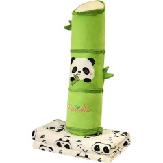 Kelioninė pagalvė ir antklodė - pripučiama kelioninė kaklo pagalvė | Panda lėktuvo kelionių pagalvė, animacinių filmų panda lėktuvo skrydžio antklodė, minkšta pagalvės antklodė, ilga cilindro formos pagalvė, skirta stovyklavimui automobi