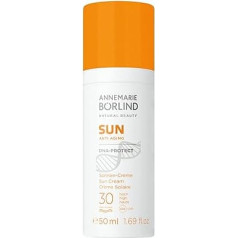 ANNEMARIE BÖRLIND Saulės kremas nuo senėjimo DNA Protect SPF 30 (50 ml) - užtikrina aukštą apsaugą nuo saulės ir aktyvią ląstelių bei DNR apsaugą, veiksmingai stabdo UV spindulių sukeliamą žalą, veganiškas