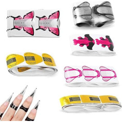 Pakuotė 600 nagų pieštukų Nagų menas Nagų formos pieštukas Savarankiškai lipnus nagų meno formų lipdukas DIY nagų gelio nagų patarimai dirbtiniams nagams Nagų menas Smailus pratęsimo įrankis