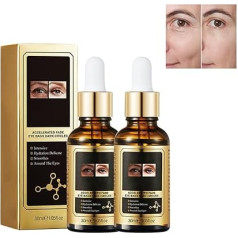 Hppsctink 2vnt Augenserum, Retinol Augenserum, Retinol Anti-Falten Augenserum, Hydratisiert & befeuchtet, Befeuchten Sie die Haut um die Augen herum mit Feuchtigkeit, 2vnt*30ml, serumas