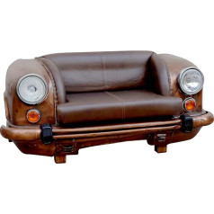 Kobolo Automobilinė sofa Dviejų vietų priekinė sofa iš metalo ir odos