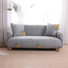 ‎Okjk Spausdintas elastingas sofos dangtelis Sofos apsauga Gyvenamasis kambarys Biuro sofos dangtelis Dulkių nepraleidžiantis sofos dangtelis Stretch Fabric Anti-Scratch 3 vietų (195-230 cm)
