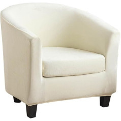 ‎Meigeh Velveto fotelio apsauga, 2 vnt., Stretch Armchair Throw, Slipcovers, Cocktail Chair for Tullsta Chair, Beige