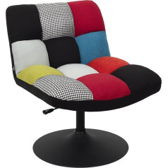 Home Deco Factory Reguliuojamas svetainės/valgomojo kambarys, medinis, Patchwork, įvairiaspalvis, HD7150, 80 x 79,5 - 89,5 x 65 cm