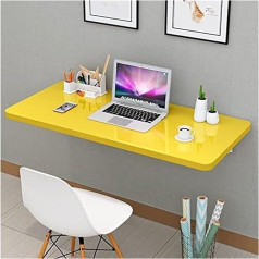 Generisch 60 cm x 30 cm juodas sieninis sulankstomas stalas mažoms erdvėms