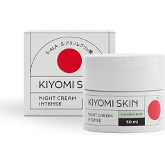 KIYOMI SKIN 5-ALA naktinis kremas intensyvus 50 ml - su keramidais ir resveratroliu - sausai odai, Dermatest Labai geras, veganiškas veido kremas naktinei veido priežiūrai