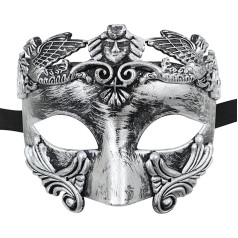 Lezevn maskarado kaukė Romos graikų vyras kaukė Helovinas Cosplay Ventian kaukė vyrams Karnavalas