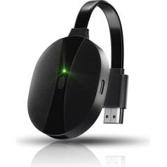 AIMIBO 4K belaidžio ekrano adapteris, 3 veidrodinio atvaizdavimo būdai - tiesioginis, DLNA, laidinis sinchronizavimo ekranas, 2,4G 5G @60Hz HDMI belaidis adapteris, skirtas 