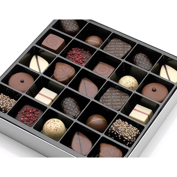 Belgiškas prabangus šokoladas classic mix, 25 vnt., 345 g. Absoliučiai aukščiausios kokybės iš Belgijos. Franck et Olivier