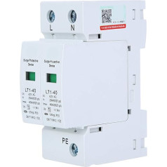 Jeanoko LT1-40 40ka Überspannungsschutzgerät 2P White Arrester Electronics Zubehör Anti-Thunder-Modul Geräte House Surge Protector Elektrizität