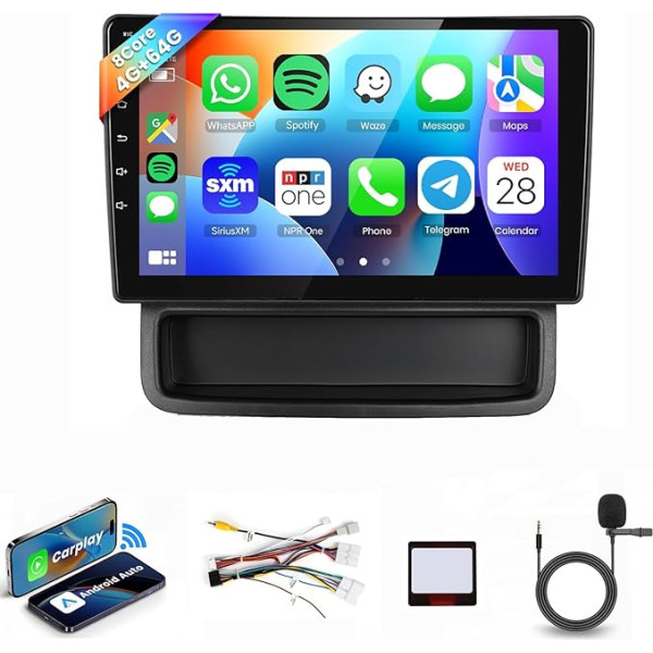8 Kern 4G+64G Autoradio Android 13 für Opel Vivaro A 87R Renault Trafic II Nissan Primastar 2010-2014, 10.1 Zoll HD IPS Touchscreen mit DSP Carplay Android Auto GPS Wi-Fi Bluetooth FM RDS Radio