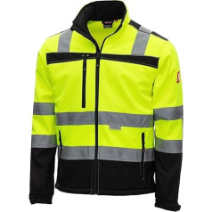 Nitras Motion Tex Viz Windbreaker Softshell darbo striukė su 3M atšvaitais, geltona, 7171_L