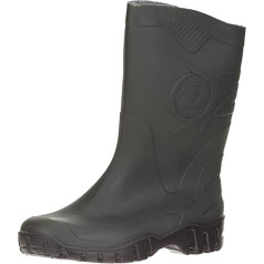 DUNLOP Wellington Boots with Short Legs, vidutinio aukščio Wellington Boots, lengviau apsiauti ir nusiauti, tinka platesnėms blauzdoms