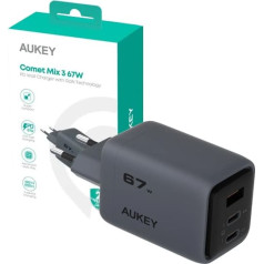 Pa-c3 tinklo įkroviklis 3xusb (2xusb-c + 1xusb-a) 67w 5a qc5.0 pd3.0 afc pps fcp scp