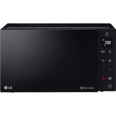LG MH6535GIS Mikrobangų krosnelė su išmaniąja inverterio technologija ir kvarco grotelėmis, 25 litrų talpa, 1000 W, automatinėmis programomis, reguliuojamais galios lygiais optimaliam maisto ruošimui ir 