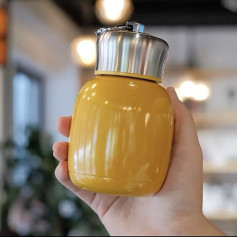 Mielas vandens buteliukas 200 ml nerūdijančio plieno mažas terminis flakonas kavos puodelis sulčių pieno vakuuminis karšto šalto vandens buteliukas kelionėms ir namams (oranžinis)