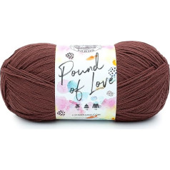 Lion Brand verpalai Pound of Love Value Yarn Dideli mezgimo, nėrimo, nėrimo ir amatų verpalai Cinnabar