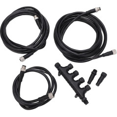 Tbest Laivų jachtų dalys Jūrų Nmea 2000 starterio komplektas Kabelio jungtis Termination Combination ABS Rustproof Universal NMEA 2000 Starter Kit