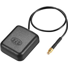 GPS aktyviosios antenos MCX jungtis 28 dB antenos prijungimo kabelis su magnetiniu laikikliu 1 metro ilgio laidas