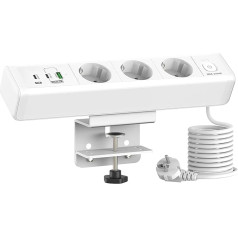 Stalo lizdas su 65 W USB, 