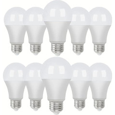 OUKAIDE Professional LED E27 9 W Edisono varžto golfo kamuoliuko lemputė Cool White 6000 K AC 85-265 V 900 LM 280° spindulio kampas Frosted Namų biuro apšvietimas Nenuostovus Pakuotė 10 vnt.