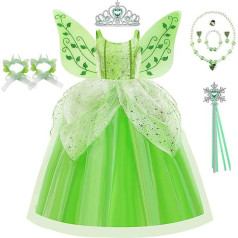 Pasakų kostiumas Vaikų mergaičių drugelis Karnavalo pasakų drugelis Sparnai Tutu lazdelė ir galvos juosta Cape sparnai Helovinas Fancy Dress Cosplay