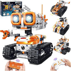 Robotas žaislas nuo 5 6 7 8 9 10 11 12+ metų berniukas, 4 in 1 technologija nuo 5-12+ metų berniukai Robotas Vaikų programa Nuotolinio valdymo dovana vaikams nuo 5-12+ metų berniukai mergaitės