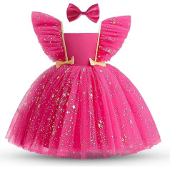 NNJXD Kūdikių mergaitė, princesė suknelė, Bowknot Sequins suknelės, konkursas, vestuvės, Tutu suknelė