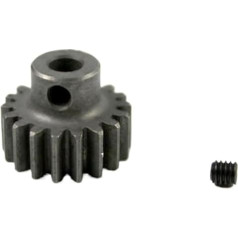 Krumpliaračių rinkinys Variklio krumpliaračių modulis Krumpliaračių modulis 1 gabalas 1 modulis 18 dantų Metalinė pavara Grūdinto plieno žvaigždutė 5,0 mm skylė Spur Gear 1M 18T Sprocket DIY automobilių modelio variklio pavara Sti