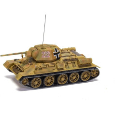 1943 m. modelio tankas T34-76, rudos ir smėlio spalvos