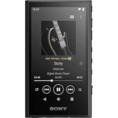 „Sony Walkman NW-A306“ jutiklinio ekrano MP3 grotuvas – 32 GB, iki 36 valandų baterijos veikimo laikas, patobulinta garso kokybė, „Wi-Fi“, suderinamas su tiesioginiu muzikos atsisiuntimu ir muzikos srautu, juoda